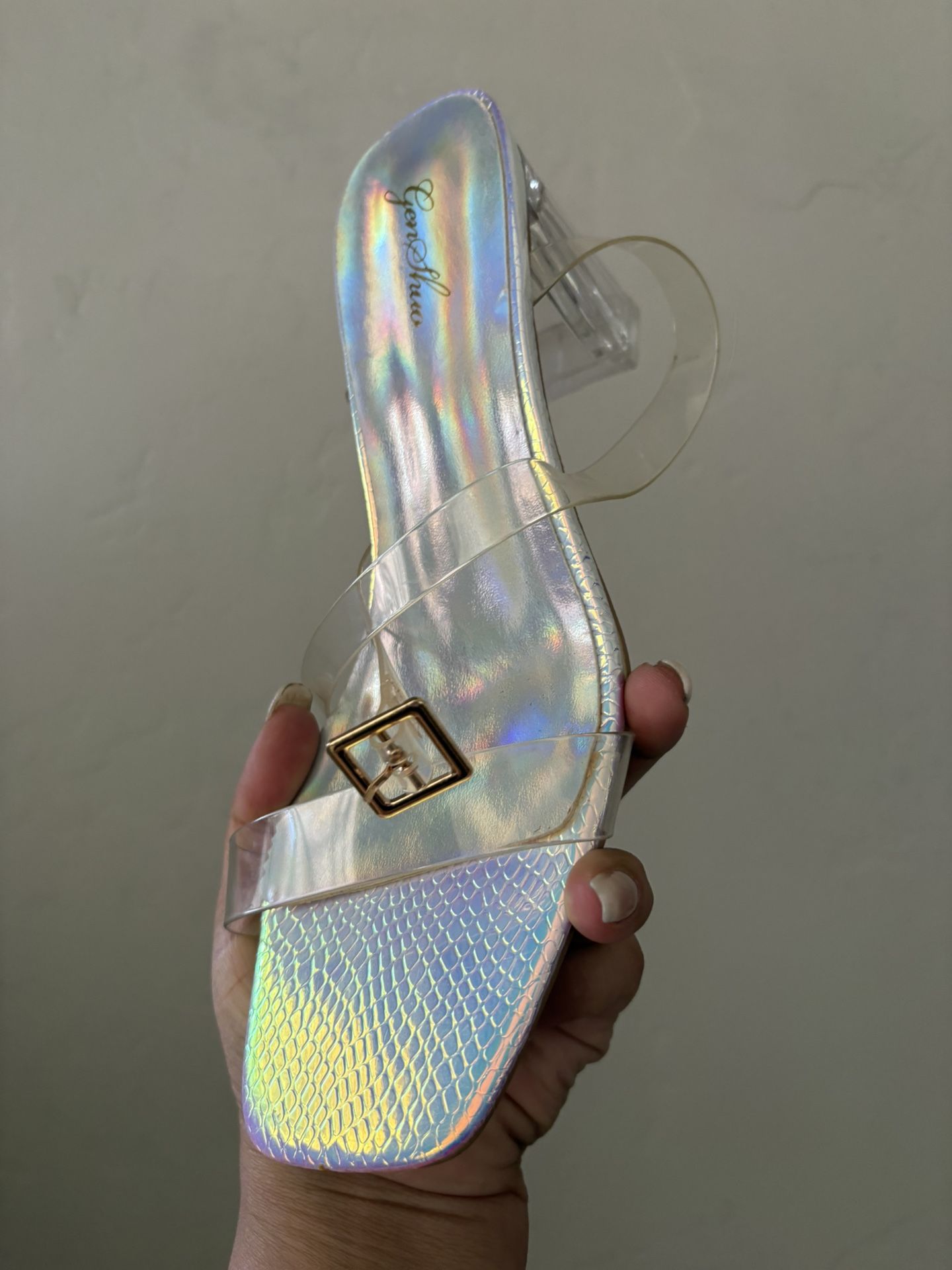 Clear Heels Size 7 New