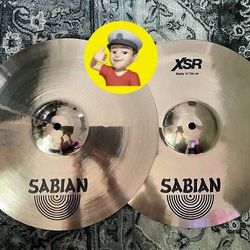 💥 Sabian XSR 14” Hi Hat Cymbals For Drum Set. NEW!
