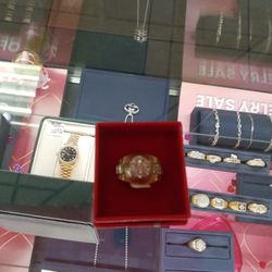 Mens Ring Rolex 14K 12.0G 0.7 Karat Natural Diamonds 