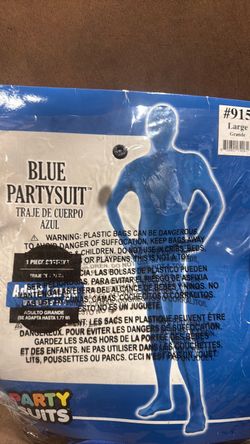 Blue Morphsuit Party Suit Costume Large