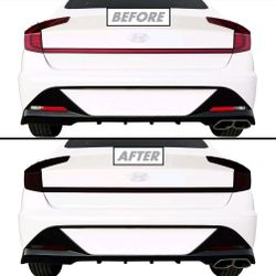 2020 Thru 2023 Hyundai Sonata Taillight w/Reflectors & Backup Lights Blackouts