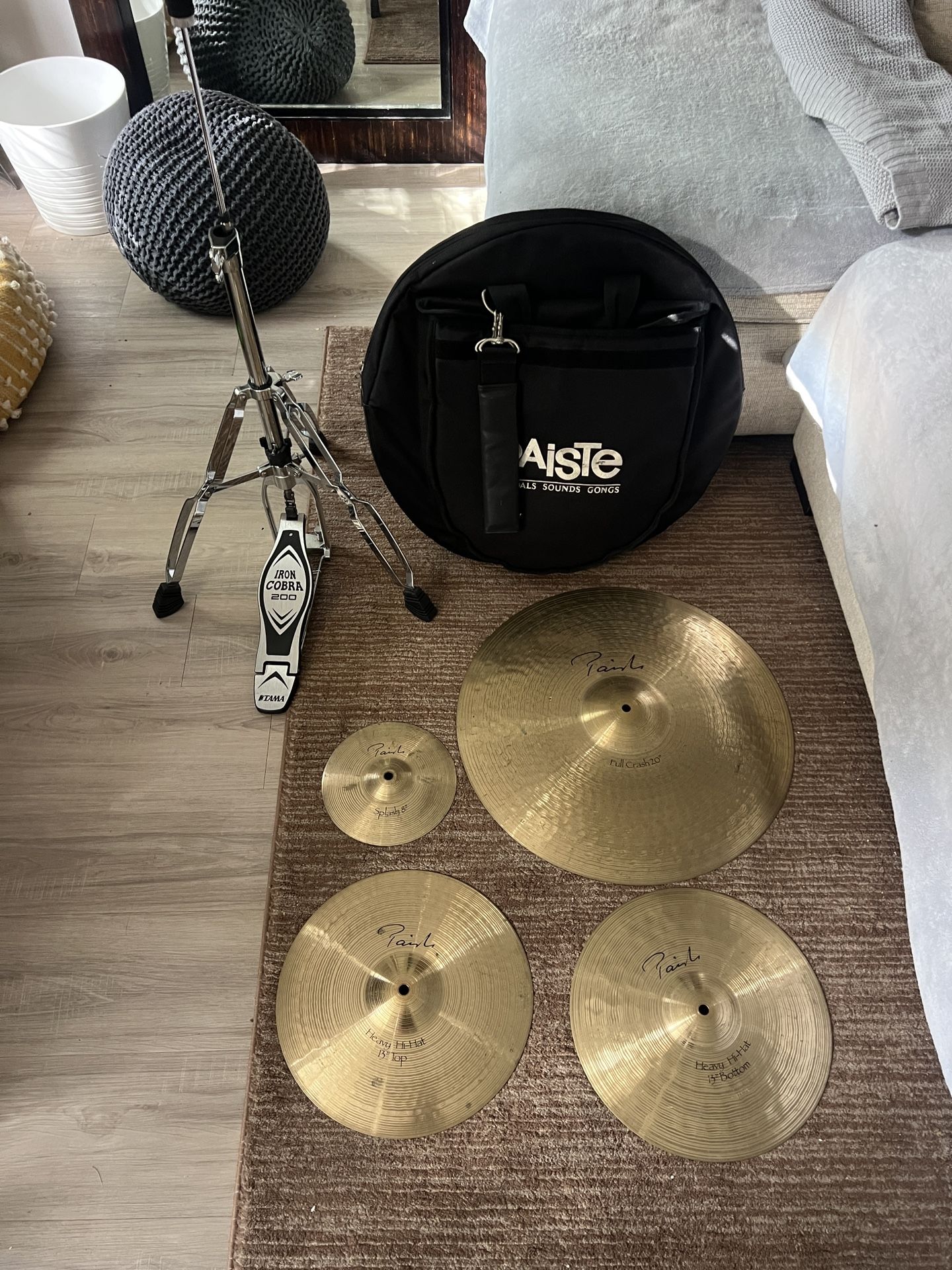 Paiste Cymbals, Cymbal Bag, Iron Cobra Hi Hat Stand