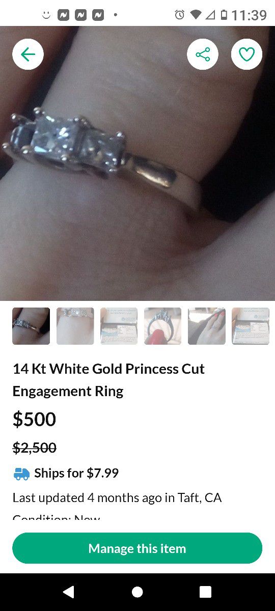 Princess Cut Diamond Ring Engagement