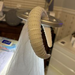 Bridal Headband And Veil Good For Bridal Shower, Bachelorette Party, Etc.