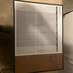 Whiteboard Calendar & Bulletin Board