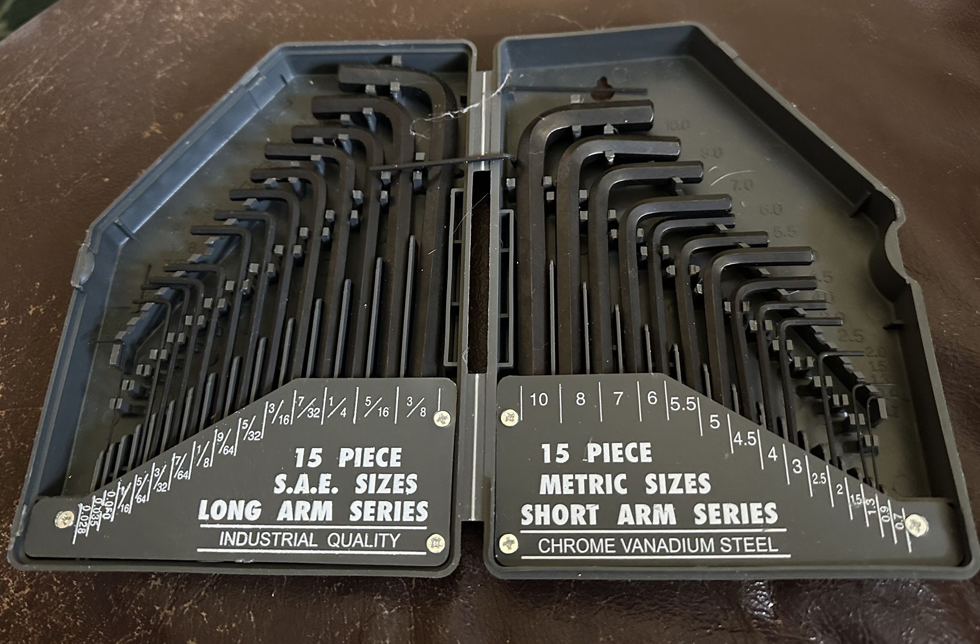 30 Piece Hex Key Set-Allen wrench set w/SAE & Metric size allen wrenches