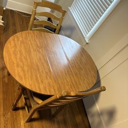 Wood Dining Table & Chair Set