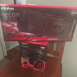 Tzumi Gaming Headset and Keyboard 