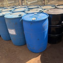 55 Gallon Plastic Drums 