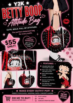 Y2K Betty Boop Attitude Bag