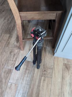 Red accent hunting tripod