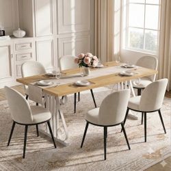 Brand new dining table with 6 chairs