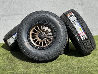 New 17" Lock GRIT Wheels Chevy Silverado 1500 GMC Sierra Suburban Toyota Tundra Rims Tires 33 Falken