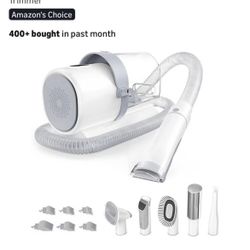 Professional Pet Grooming Vacuum Kit, 2.5L Cup, 3 Suction Modes, and 5 Groomer Tools with