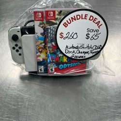 OLED Nintendo Switch with 2 Games
