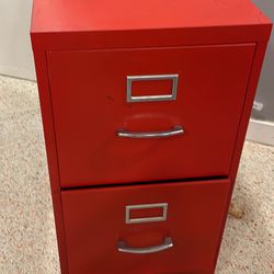 Red File Cabinet 