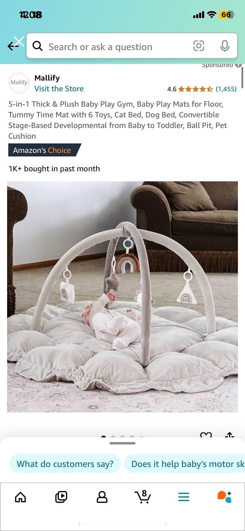 Tummy time mat