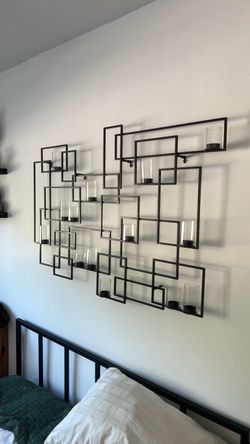 Large Metal Wall Candle Holder Sconce