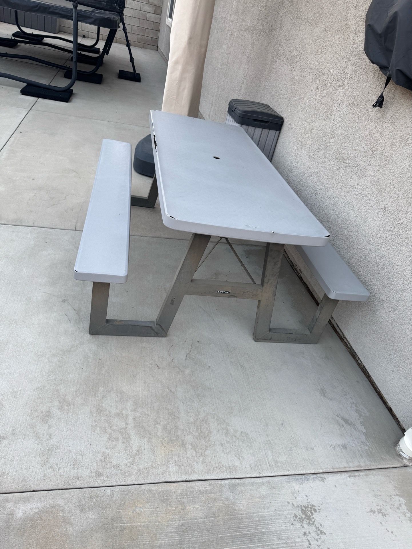 FREE lifetime picnic folding table