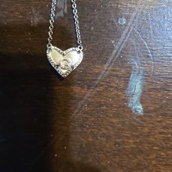 puffy heart slider pendant S.S