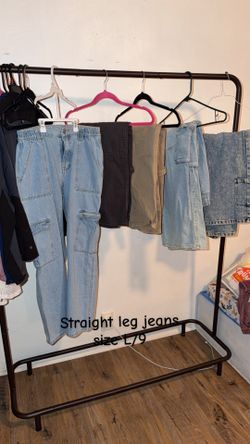 Straight baggie women jeans