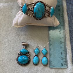 Sterling Turquoise Jewelry Set