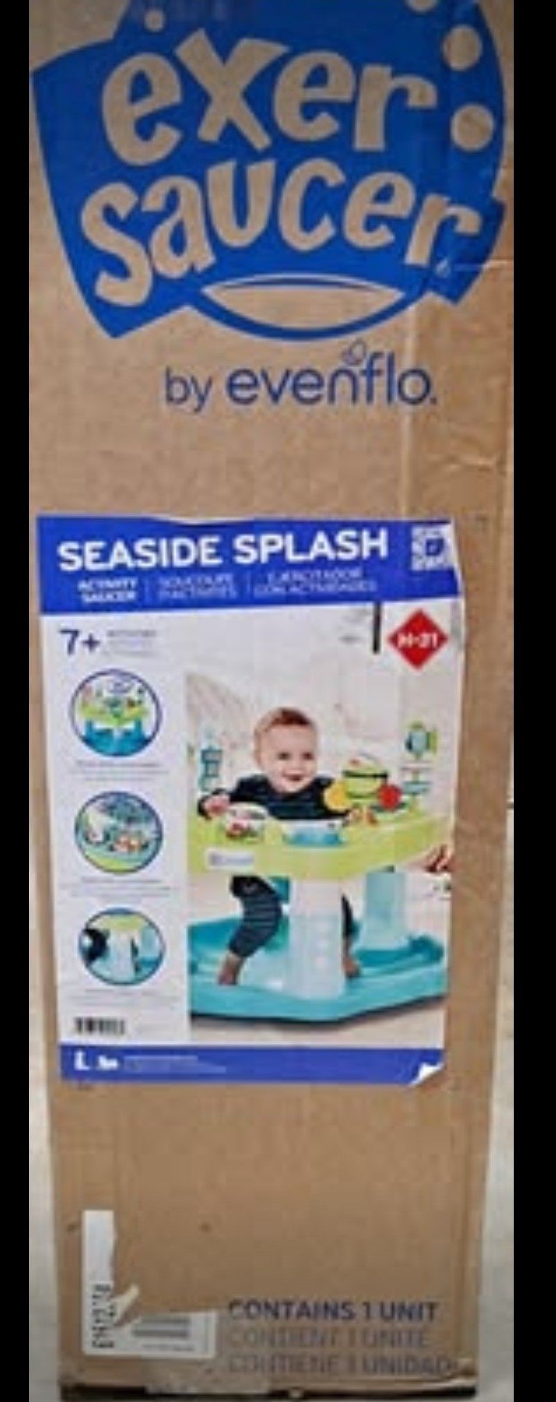 Evenflo ExerSaucer Baby Gear Baby Activity Center Toy Fun Learn Seaside Splash