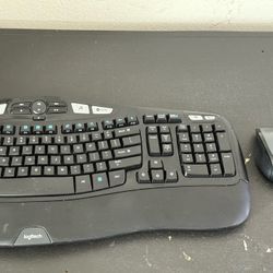 Logitech K350 Wireless Keyboard and Mouse (ergonomic, Wave)