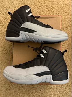 Size 9.5 (Worn once, damaged box) - Air Jordan 12 retro baron