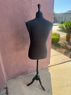 Black Dress Form Mannequin with Tripod Stand