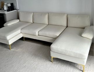 Sofa White.Price Including Delivery 