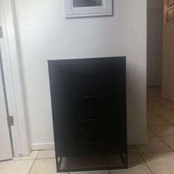 4-Drawer Minimalist Wood Storage Chest