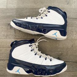 Air Jordan 9 Retro Pearl Blue Sz 12