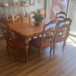 Dining Table Six Chairs 