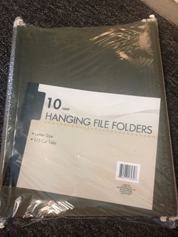 Hanging file folders
