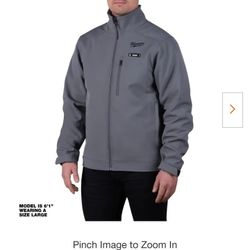Men's Large M12 12V Lithium-Ion Cordless TOUGHSHELL Black Heated Jacket with (1) 3.0 Ah Battery and Charger

