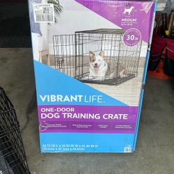 VIBRANT LIFE,ONE -DOOR DOG TRAINING CRATE 