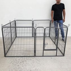 $100 (New) Heavy duty 32” tall x 32” wide x 8-panel pet playpen dog crate kennel exercise cage fence 