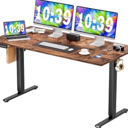 40 x 24inches Electric Standing Desk with Splice Board, Ergonomic Height Adjustabley.