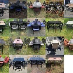 Selection of 6 Chair Patio Sets $500 - $ 750