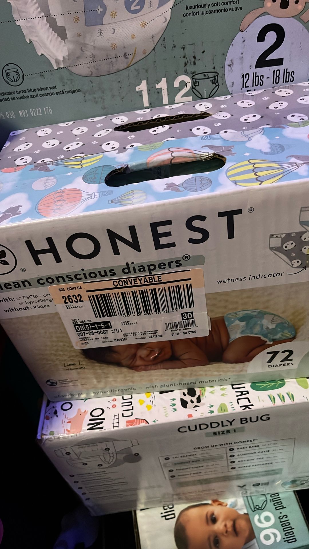 Honest Diapers N Newborn Quantity 72