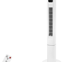 26-9 R.W Flame 47” White Oscillating Tower Fan 