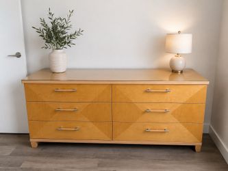 Italian Made Wood Veneer Dresser | 70” Wide