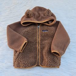 Columbia Teddy Sherpa Full Zip Jacket Infant Size 12-18M