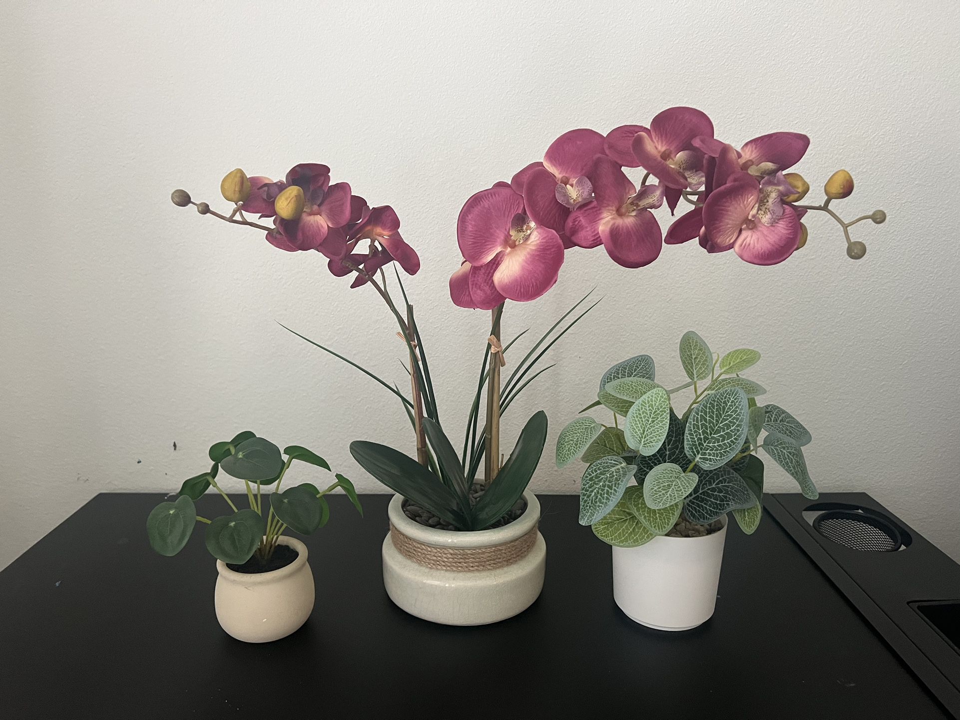 Fake Plants Decorations Orchids 