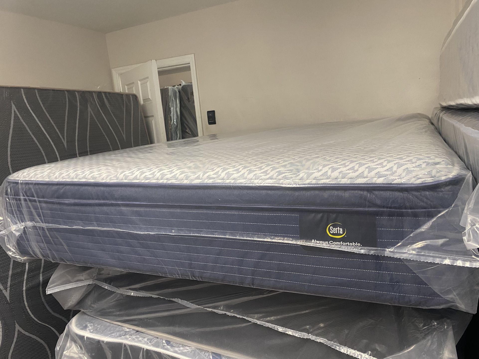 Queen Size Mattress Serta Serene Sky - 12” Thick Pillow Top – Factory Direct, Premium Comfort | Fast Same-Day Delivery 🚚