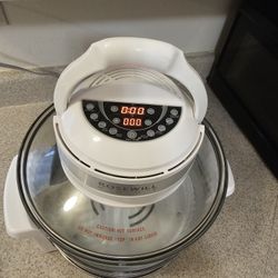 Digital controller infrared halogen convection oven