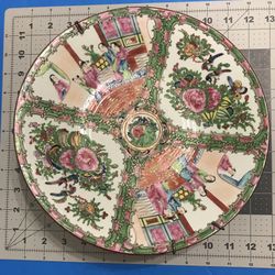 Nice  Antique Chinese Export Famille Rose Plate- 10 3/8" with hanger