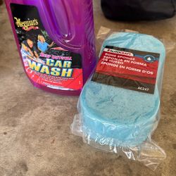 Car Wash Soap And Sponge