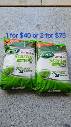 Scotts Turf Builder Starter Lawn Food 42-lb 14000-sq ft 24-25-4 All Purpose Lawn Starter Fertilizer